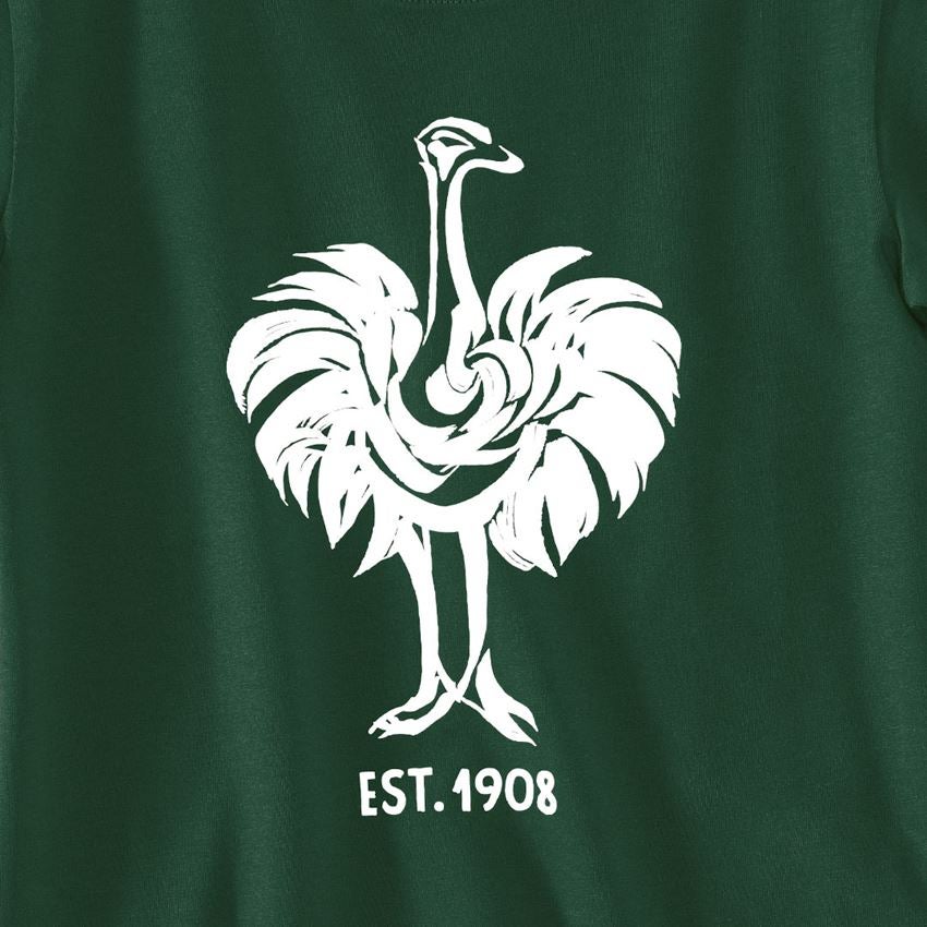 T-Shirts, Pullover & Skjorter: e.s. T-shirt 1908, børne + grøn/hvid 2