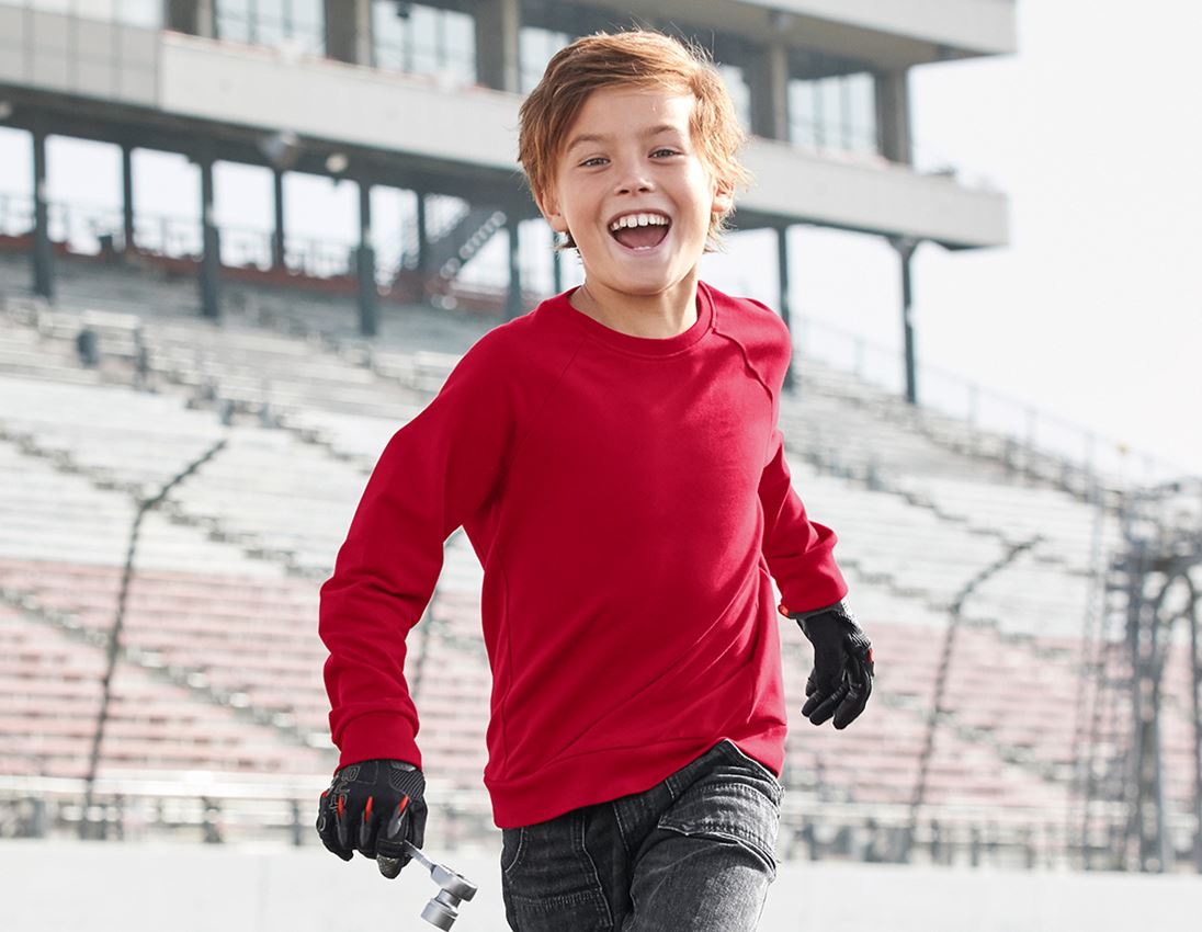 myDesign XMAS: e.s. Sweatshirt cotton stretch, children's + fiery red 1