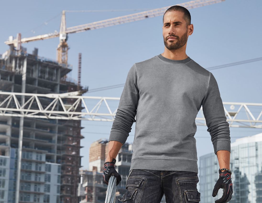 Shirts, Pullover & more: e.s. Sweatshirt vintage poly cotton + cement vintage