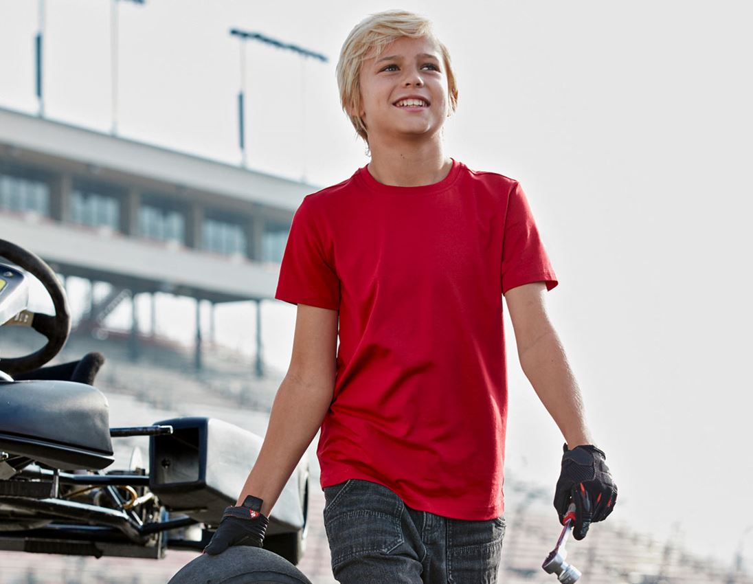 myDesign XMAS: e.s. T-Shirt cotton stretch, children's + fiery red 1