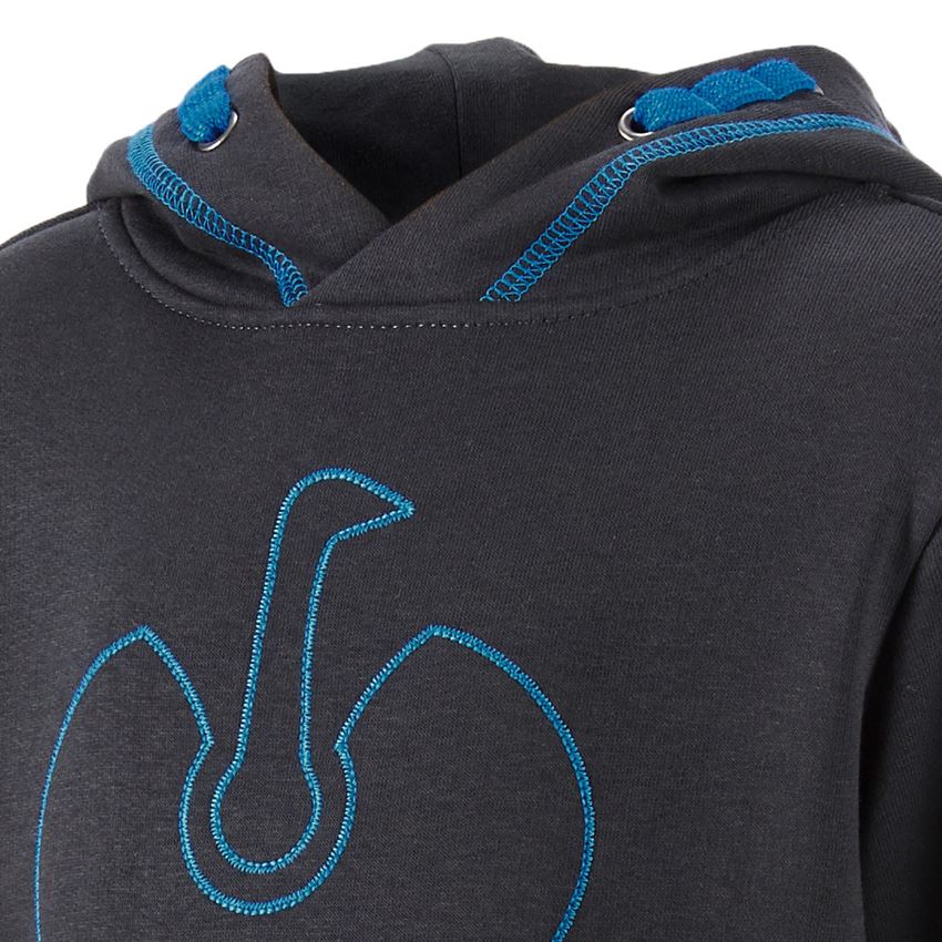 T-Shirts, Pullover & Skjorter: Hoody-Sweatshirt e.s.motion 2020, børne + grafit/ensianblå 2