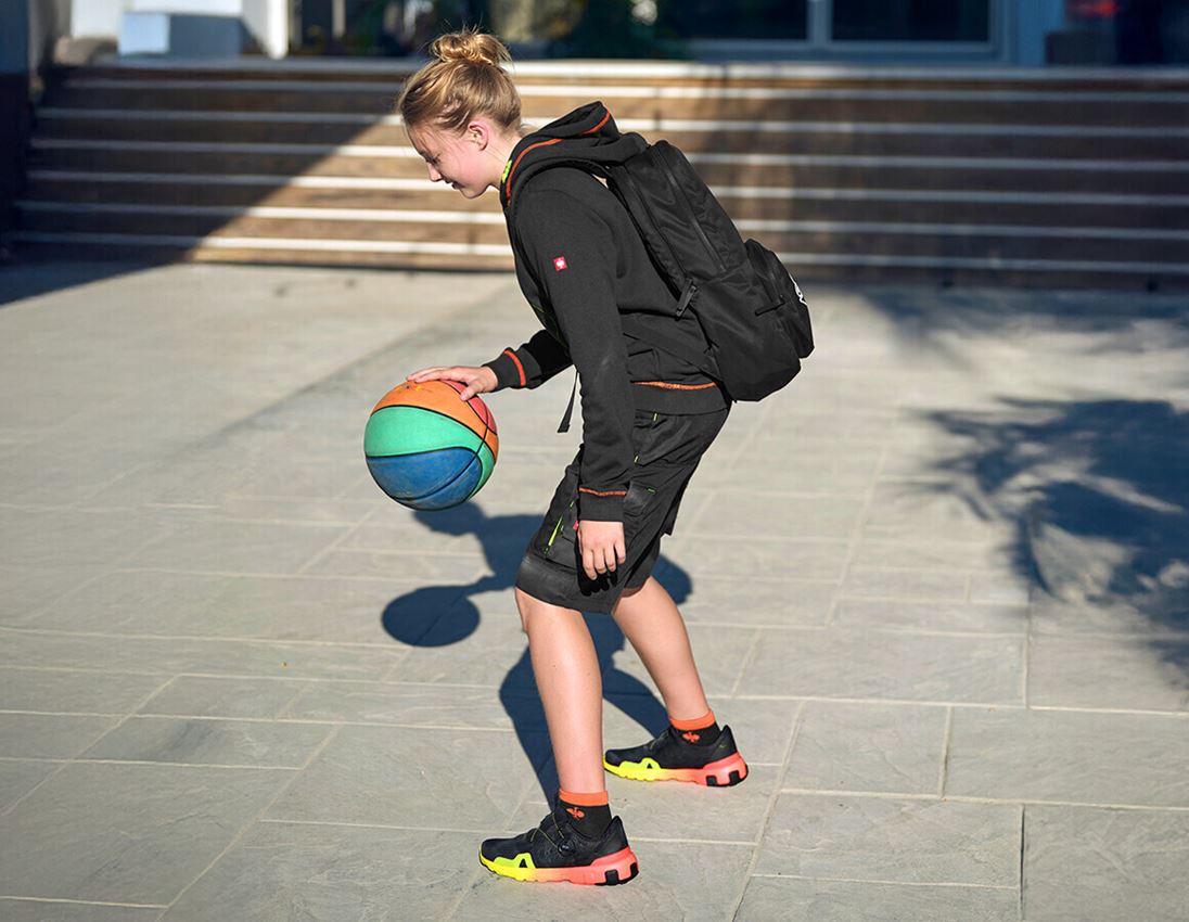 T-Shirts, Pullover & Skjorter: Hoody-Sweatshirt e.s.motion 2020, børne + sort/advarselsgul/advarselsorange 1