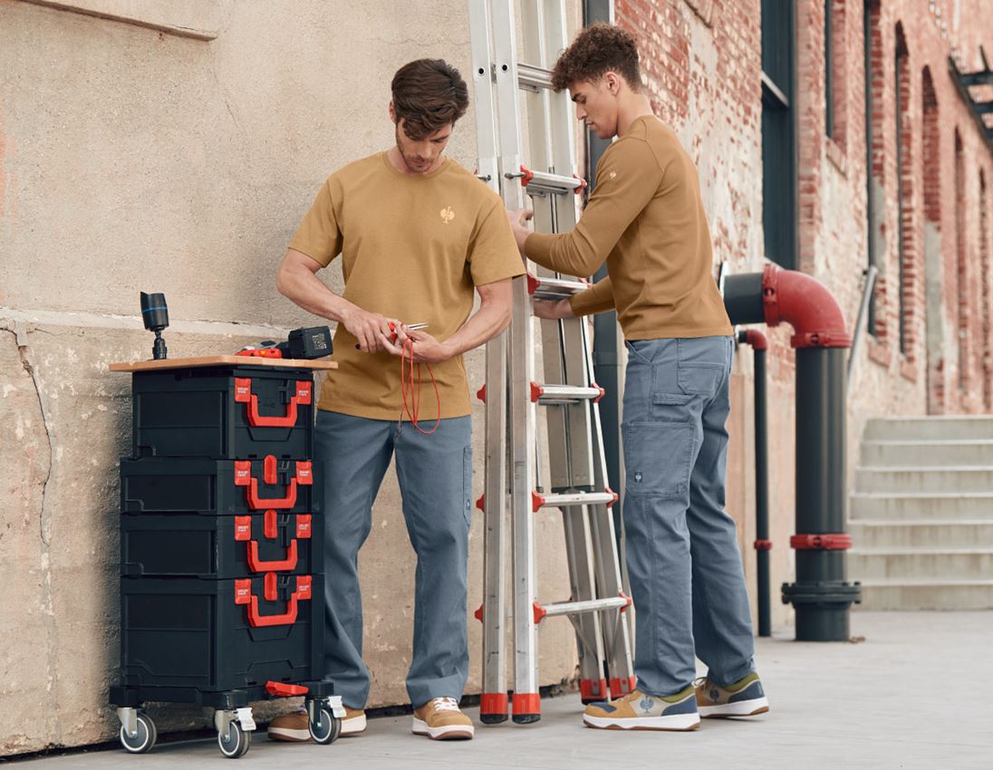 T-Shirts, Pullover & Skjorter: T-shirt heavy e.s.iconic + mandelbrun 3