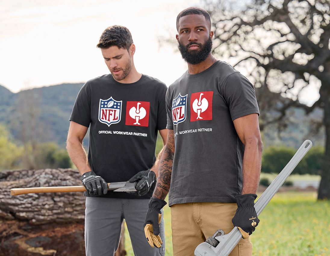 NFL X STRAUSS: NFL T-Shirt cotton + black 5