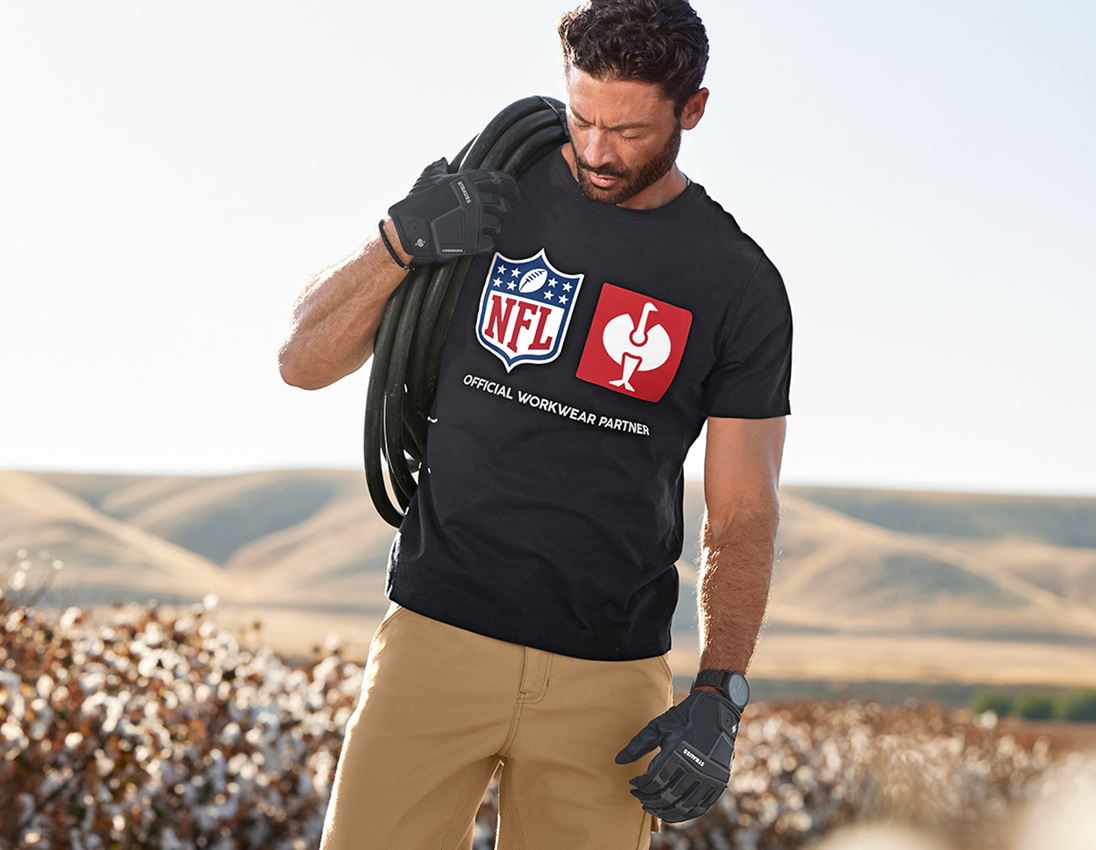 NFL X STRAUSS: NFL T-Shirt cotton + black