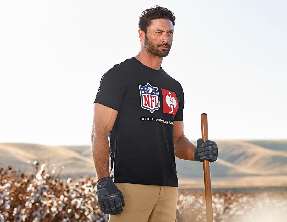 NFL X STRAUSS: NFL T-Shirt cotton + black 2