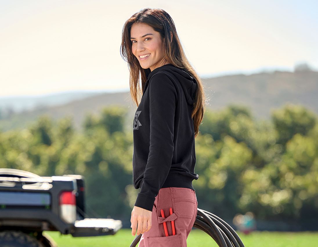 Shirts, Pullover & more: Hoody sweatshirt e.s.iconic works, ladies' + black 1