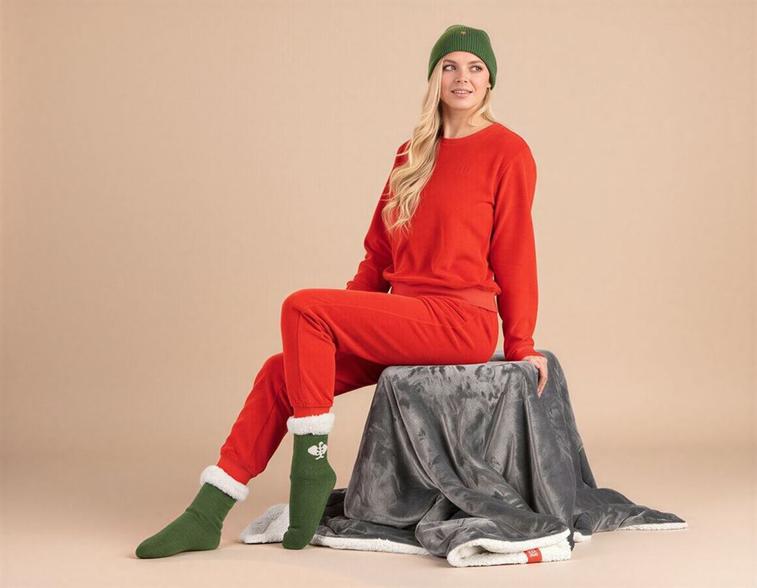 T-Shirts, Pullover & Skjorter: e.s. Sweatshirt Terry, damer + strauss rød 1