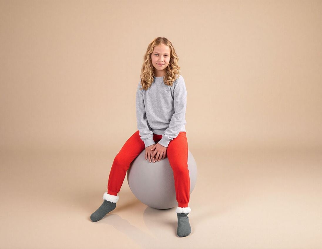 T-Shirts, Pullover & Skjorter: e.s. Sweatshirt Terry, børn + gråmeleret 1