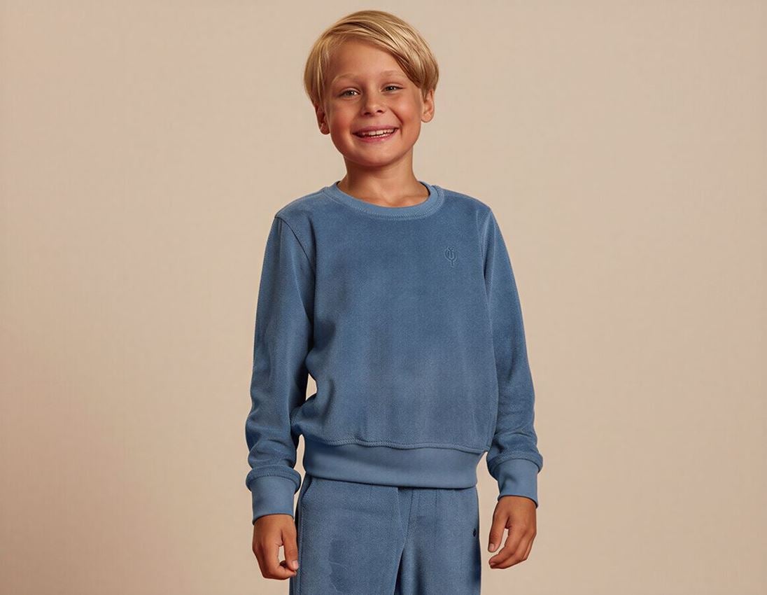 T-Shirts, Pullover & Skjorter: e.s. Sweatshirt Terry, børn + nordicblå