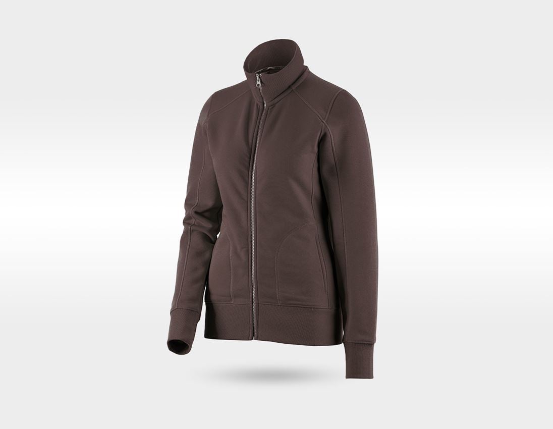 Tøjsæt: SÆT: Sweatjakke + Hoody-sweatjakke poly cotton, d. + kastanje