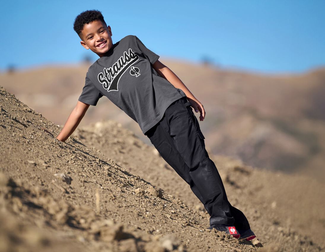 T-Shirts, Pullover & Skjorter: T-Shirt e.s.e:pic, børn + karbongrå 1