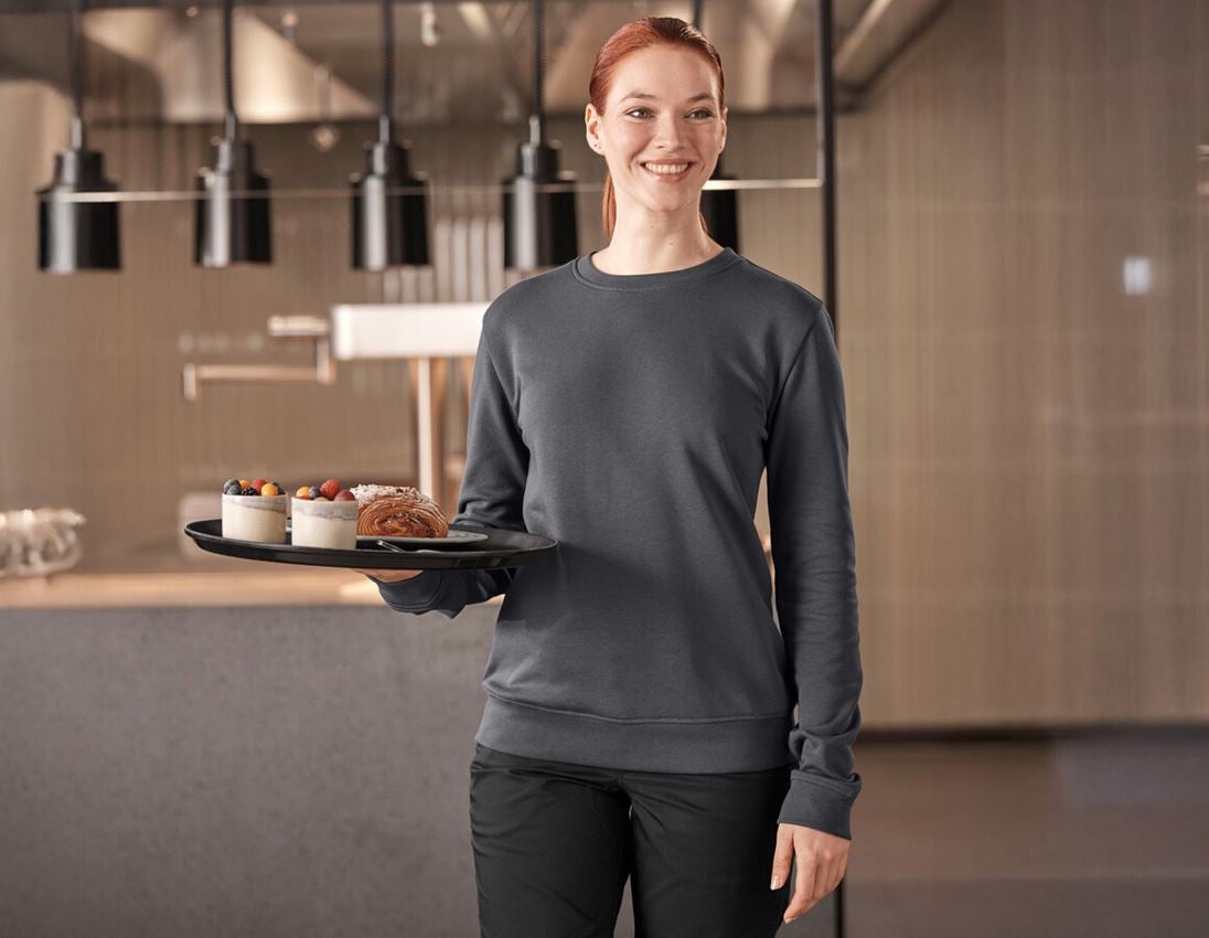 Clothing: Sweatshirt e.s.industry, ladies' + anthracite