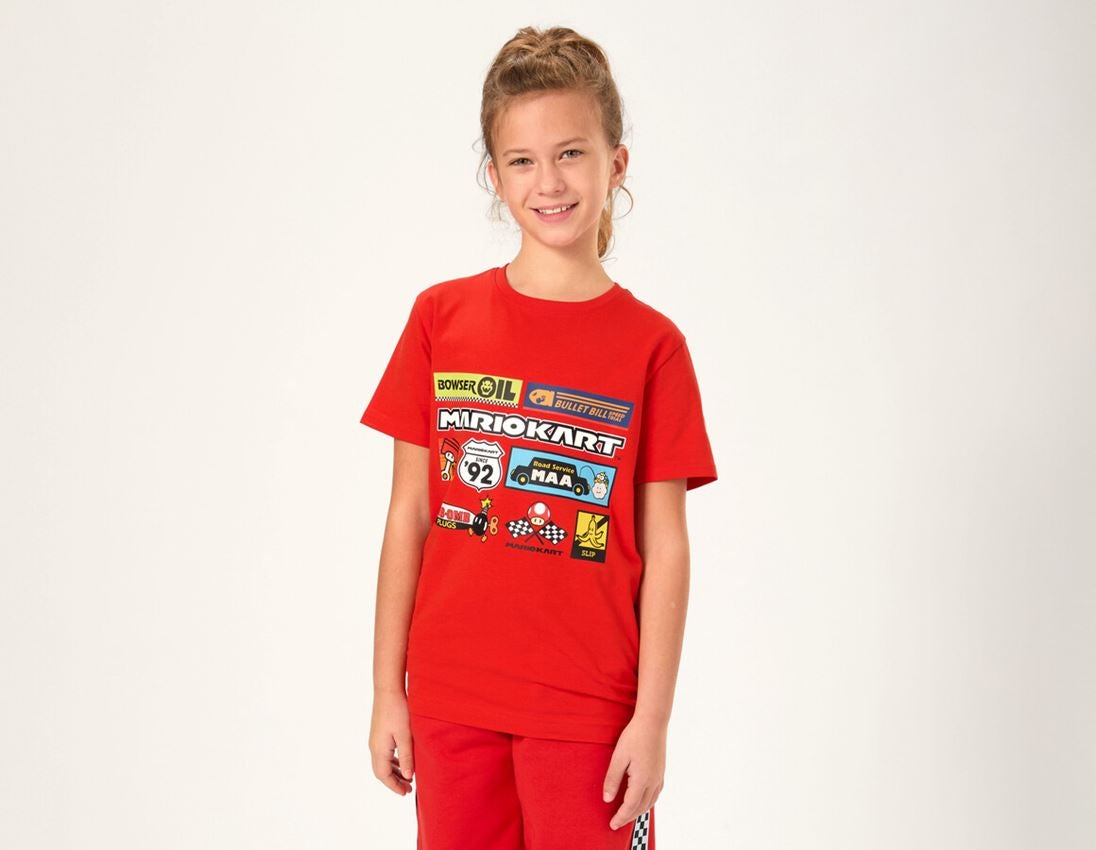 Collaborations: Mario Kart T-shirt, children's + straussred