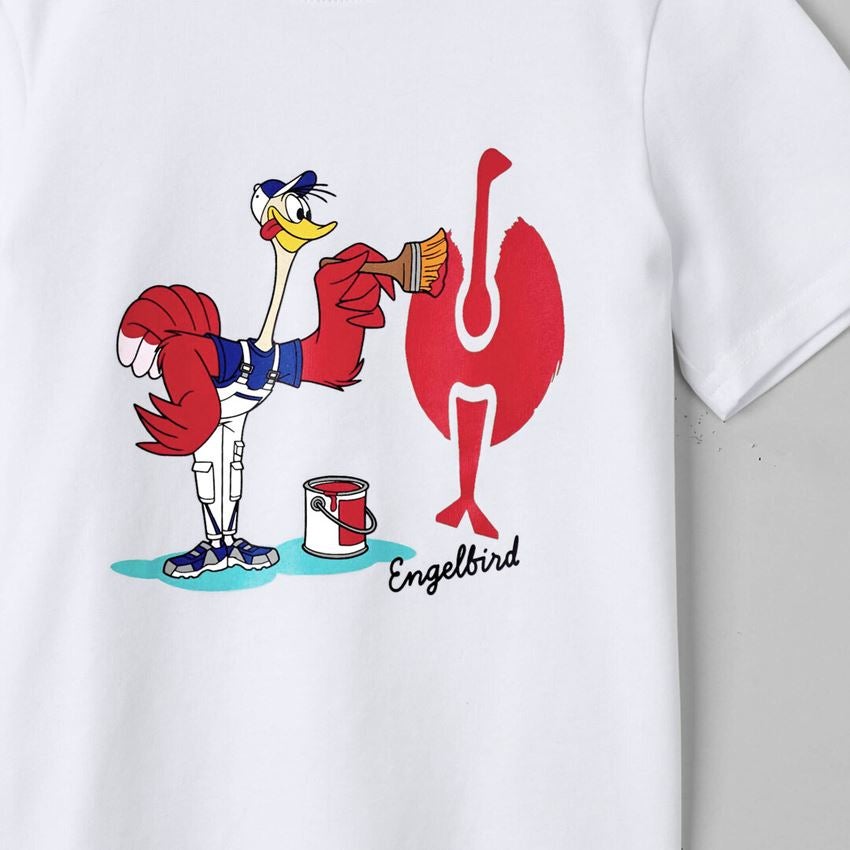 Shirts, Pullover & more: e.s. T-Shirt cotton stretch engelbird, children's + engelbird2/white 2