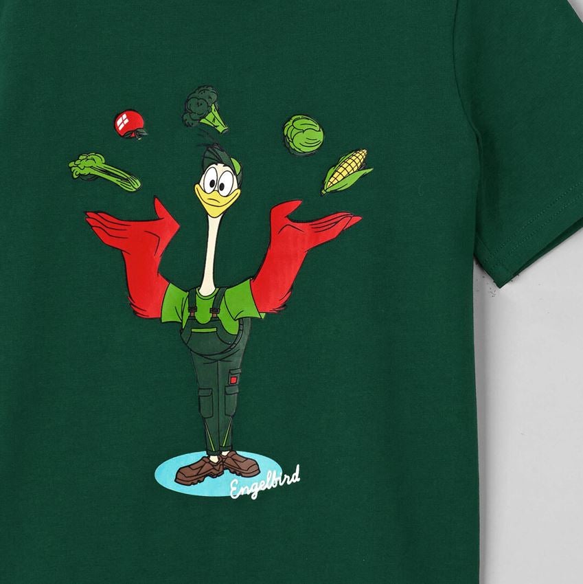 T-Shirts, Pullover & Skjorter: e.s. T-shirt cotton stretch engelbird, børne + engelbird9/grøn 2