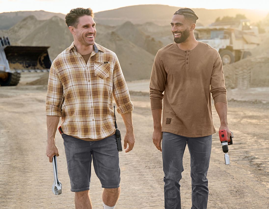 Topics: Check shirt e.s.vintage + sepia checked 1