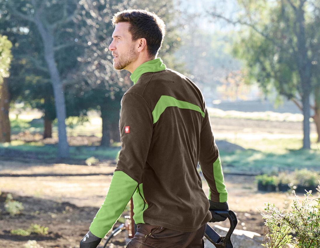 Shirts, Pullover & more: Fleece troyer e.s.motion 2020 + chestnut/seagreen 1