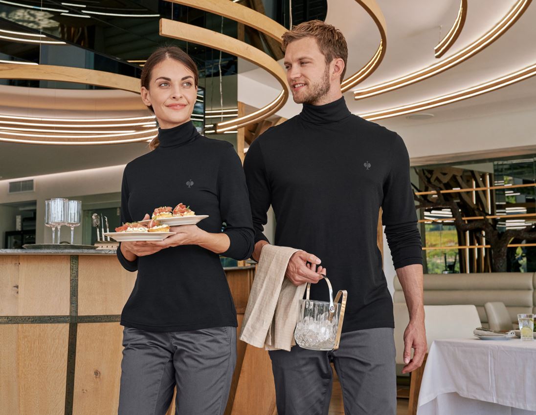 Topics: Turtle neck shirt Merino e.s.trail + black 4