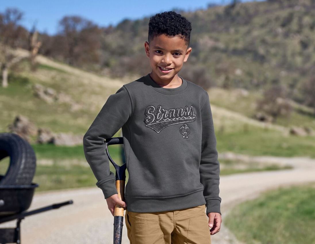 Shirts, Pullover & more: Sweatshirt e.s.e:pic, children's + carbongrey