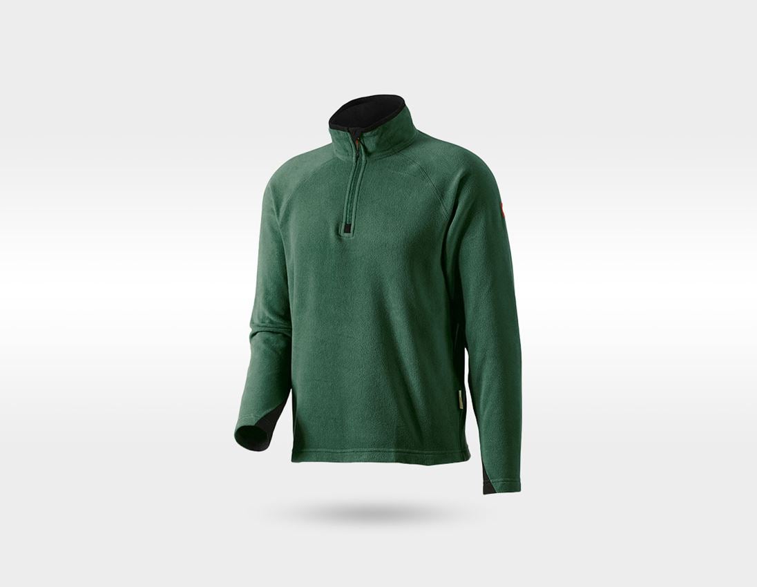 Clothing: SET: 2x Microfleece troyer dryplexx® micro + green
