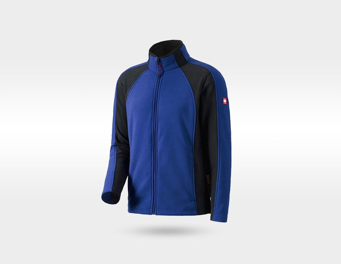 Beklædning: SÆT: Microfleecejakke + trøje dryplexx® micro + kornblå/sort 1