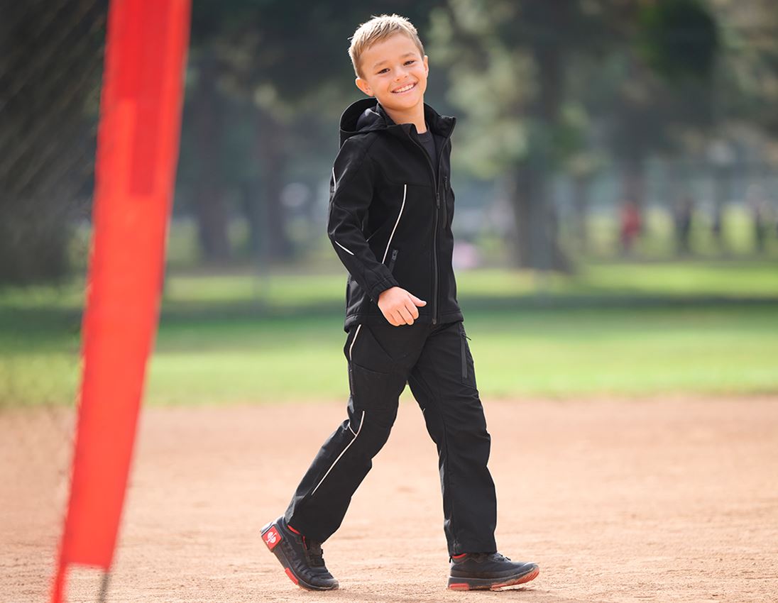 Jackets: Softshell jacket e.s.vision, children’s + black 3