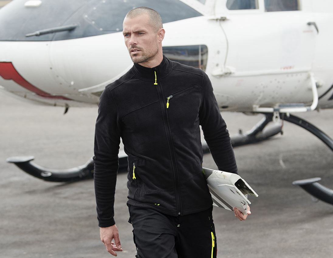 Work Jackets: Fleece jacket e.s.motion 2020 + black