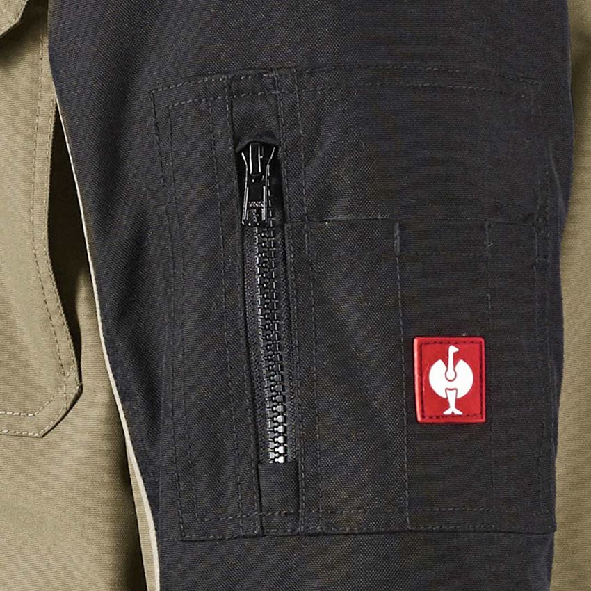 Arbejdsjakker: Parka-jakke e.s.image + kaki/sort 2