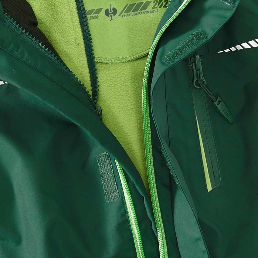 Jackets: 3 in 1 functional jacket e.s.motion 2020,  childr. + green/seagreen 2