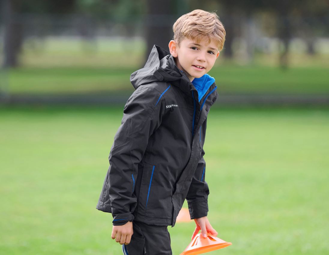 Jackets: 3 in 1 functional jacket e.s.motion 2020,  childr. + graphite/gentianblue 1