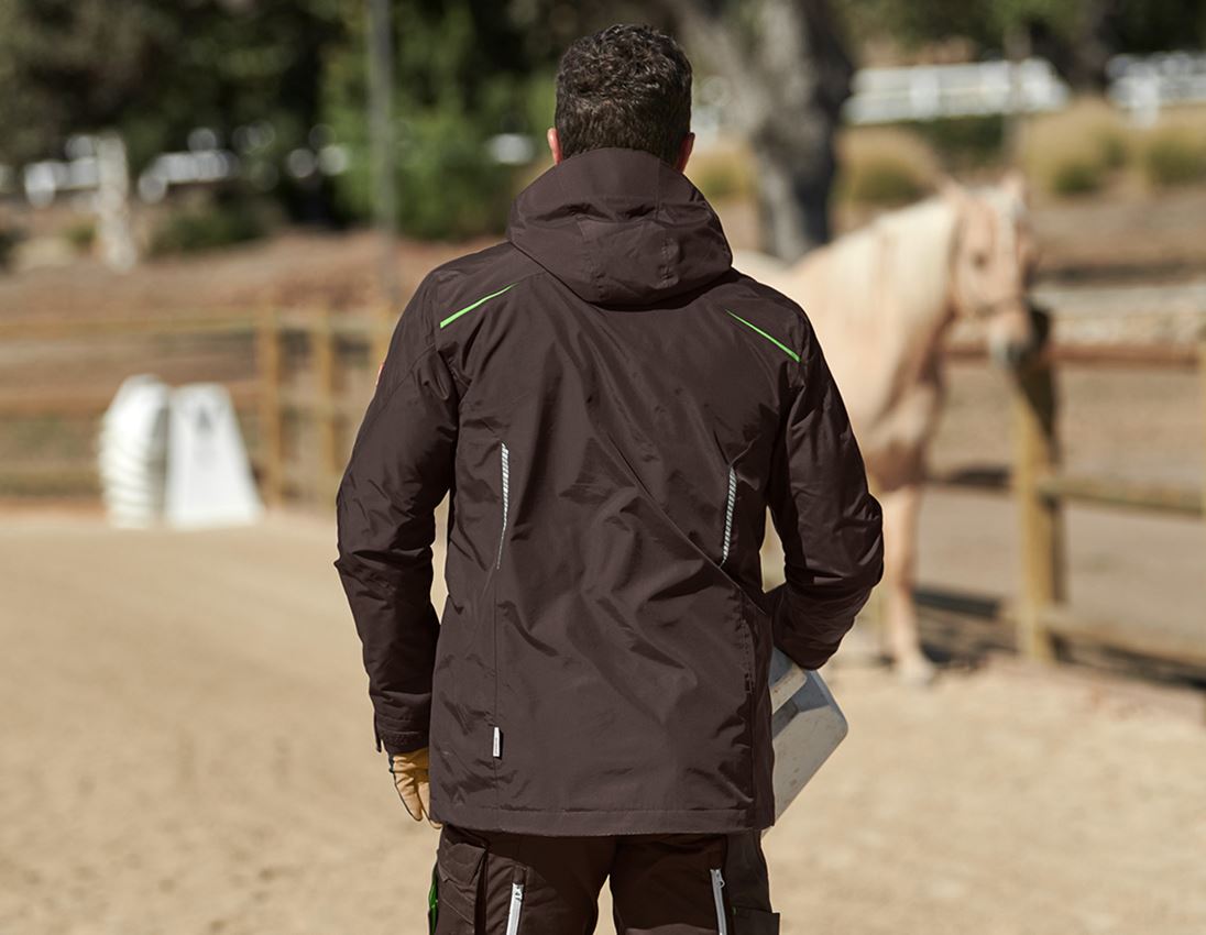 Work Jackets: 3 in 1 functional jacket e.s.motion 2020, men's + chestnut/seagreen 1
