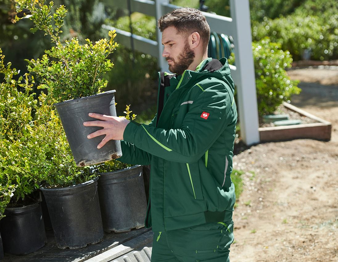 Work Jackets: Winter softshell jacket e.s.motion 2020, men's + green/seagreen 3