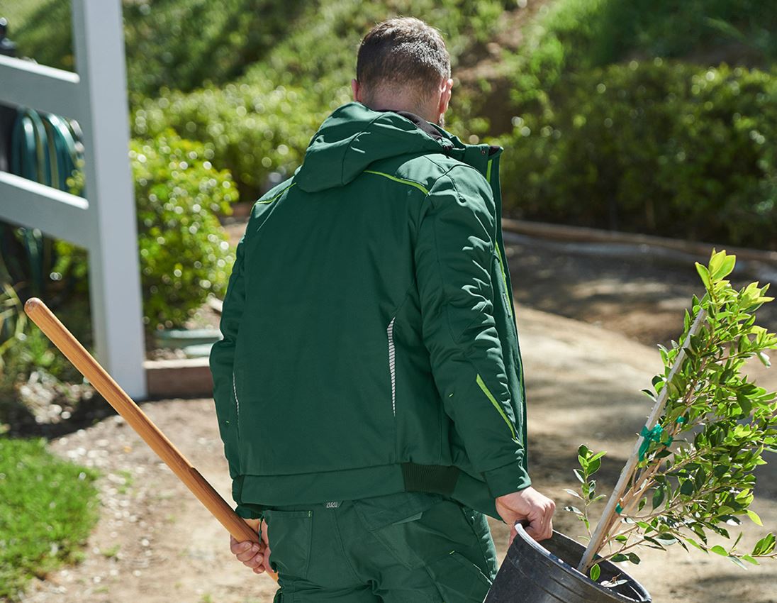 Work Jackets: Winter softshell jacket e.s.motion 2020, men's + green/seagreen 4