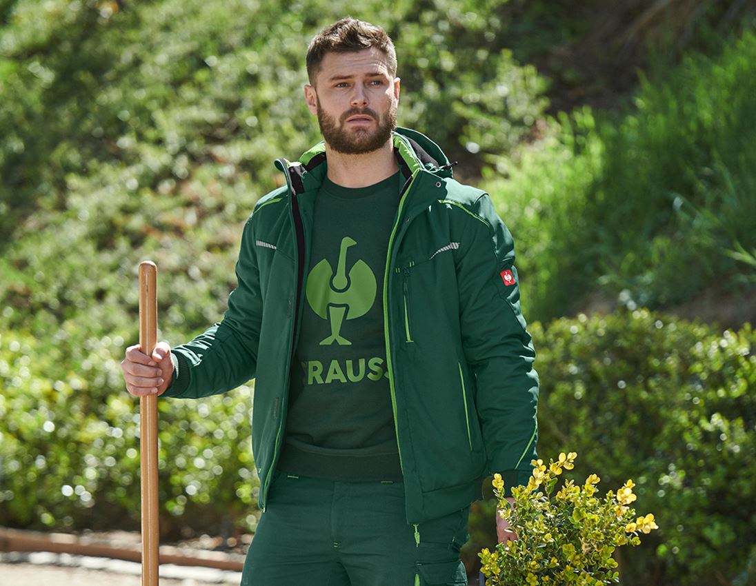 Work Jackets: Winter softshell jacket e.s.motion 2020, men's + green/seagreen