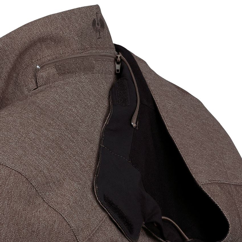 Emner: Funktionsjakke e.s.motion denim + kastanje 2