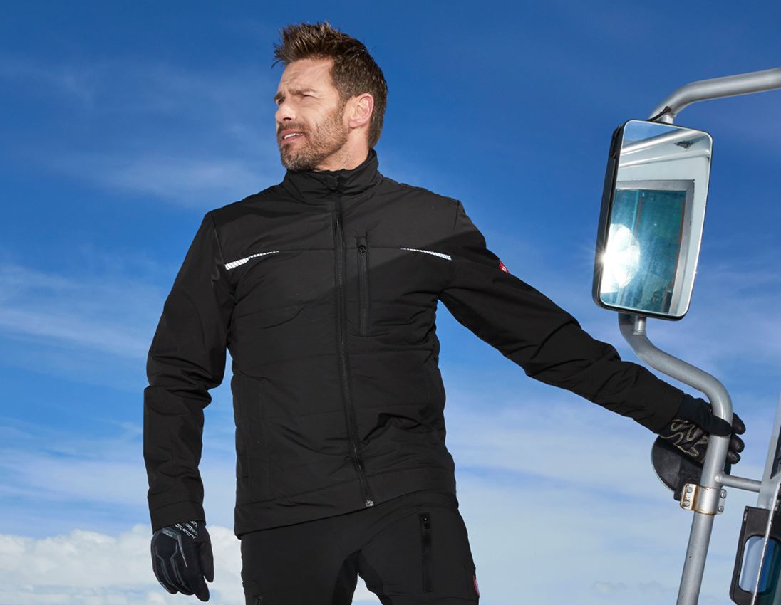 Arbejdsjakker: Windbreaker e.s.motion denim + sort 1
