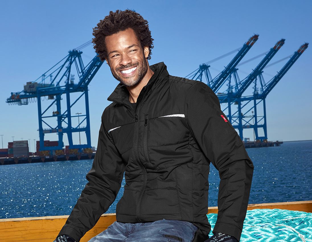 Arbejdsjakker: Windbreaker e.s.motion denim + sort