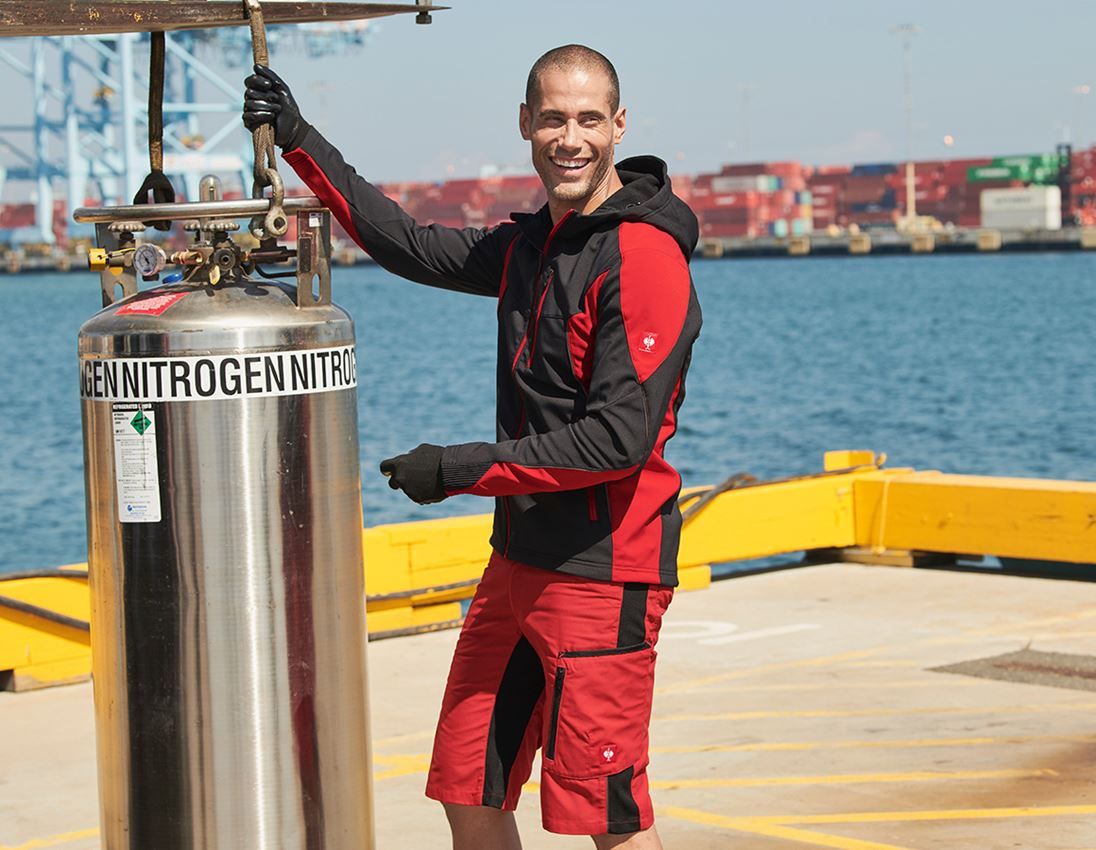 Topics: Softshell jacket e.s.vision + black/red 1