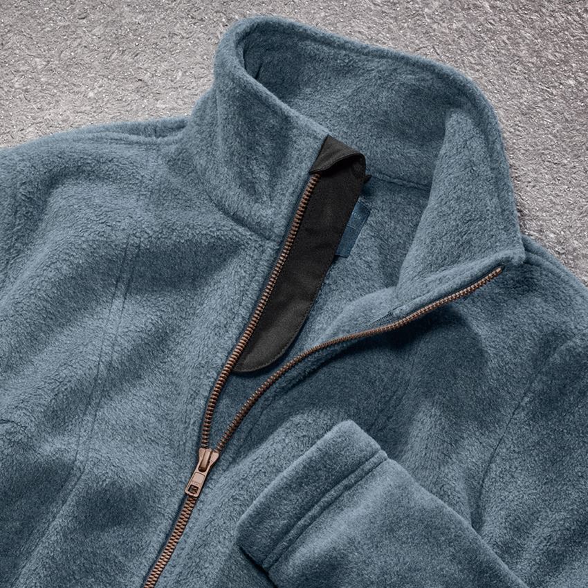 Work Jackets: Fleece jacket e.s.vintage, ladies' + arcticblue melange 2