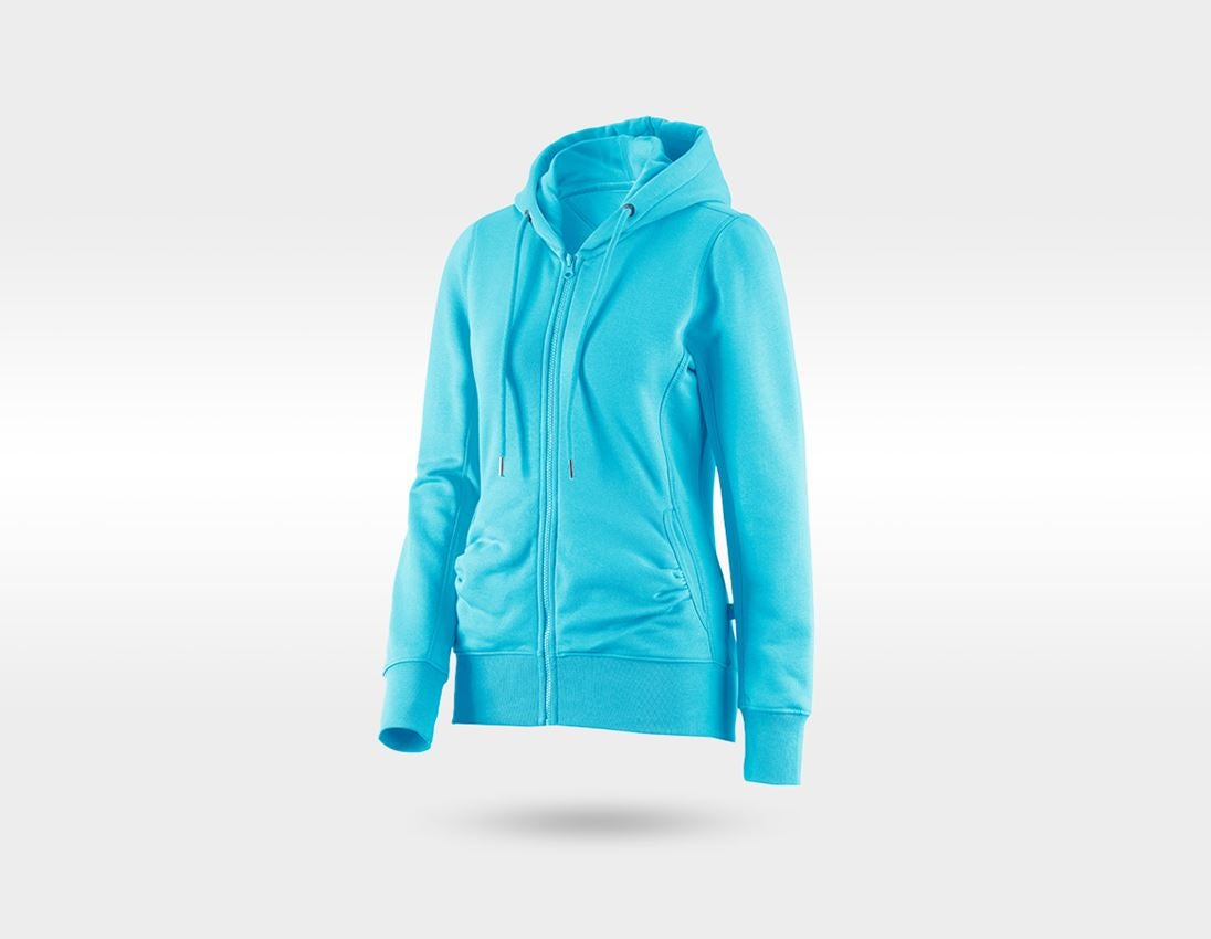 Clothing sets: SET: Softshell jacket + Hoody sweatjacket, ladies' + platinum/capri