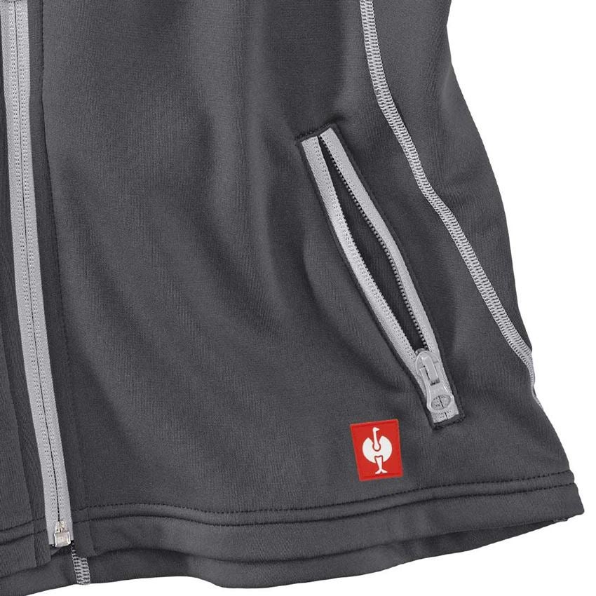 Work Body Warmer: Funct. bodyw. thermo stretch e.s.motion 2020,lad. + anthracite/platinum 2