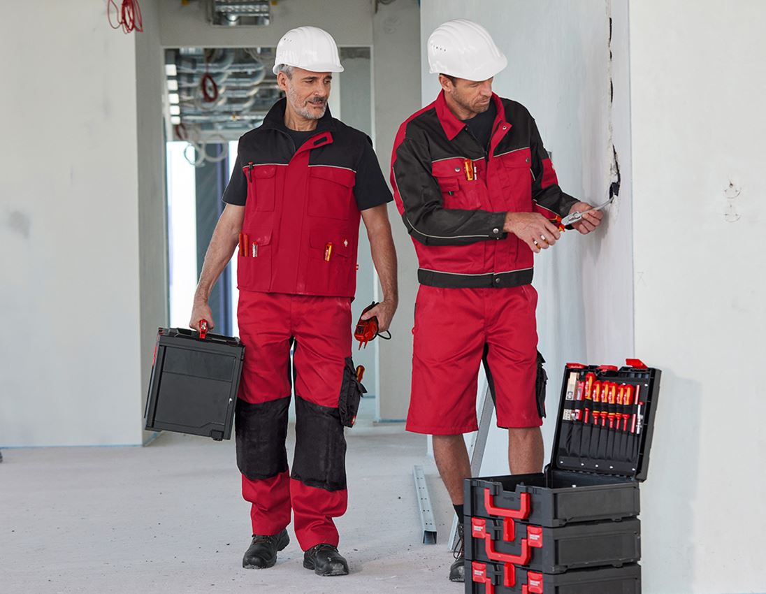 Arbejdsveste: Vest e.s.image + rød/sort 2