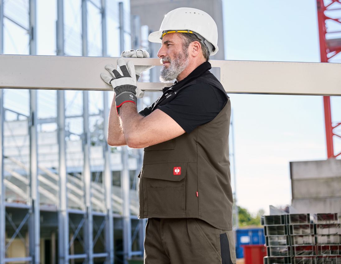 Arbejdsveste: Vest e.s.image + oliven/sort 1