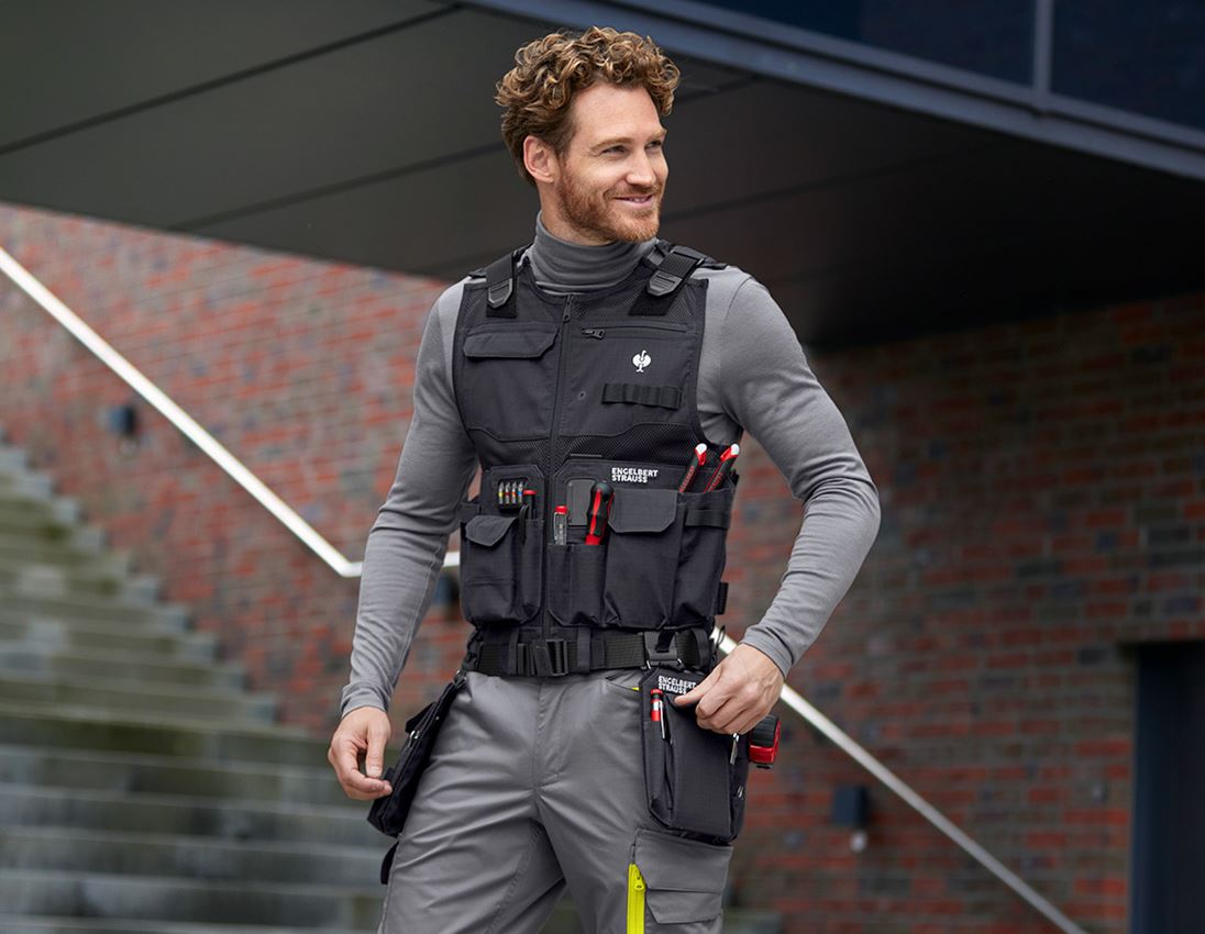 Work Body Warmer: Tool vest e.s.tool concept + black