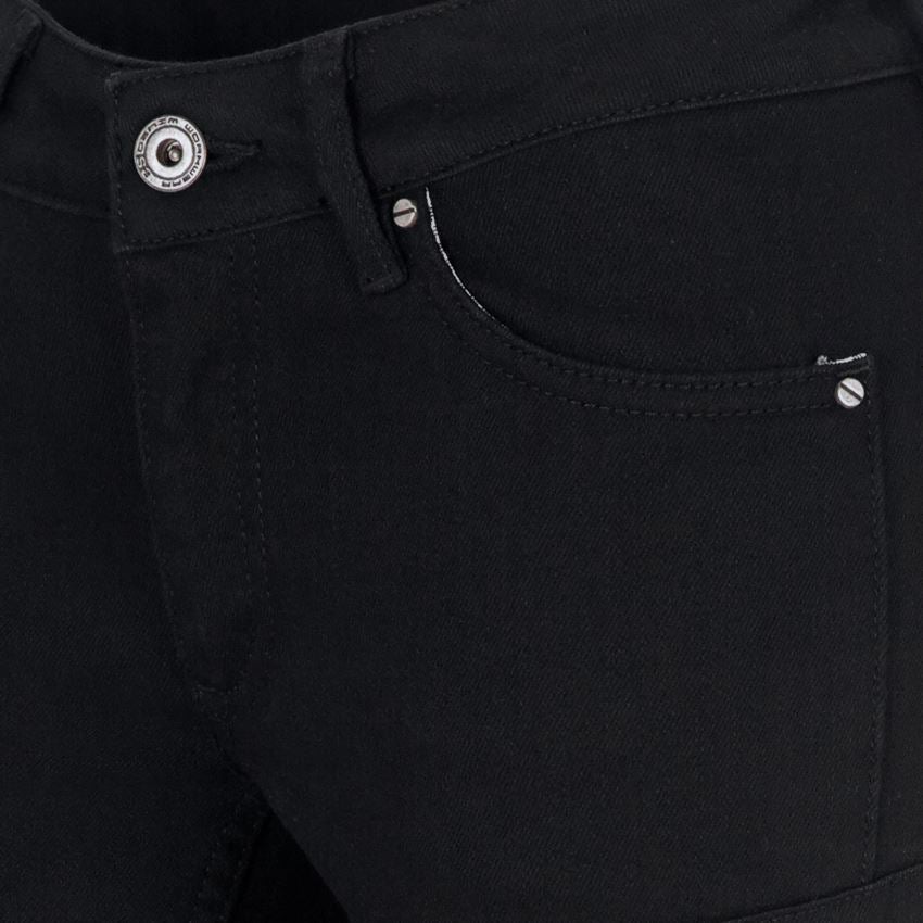 Arbejdsbukser: e.s. damejeans med 7 lommer + sort 2