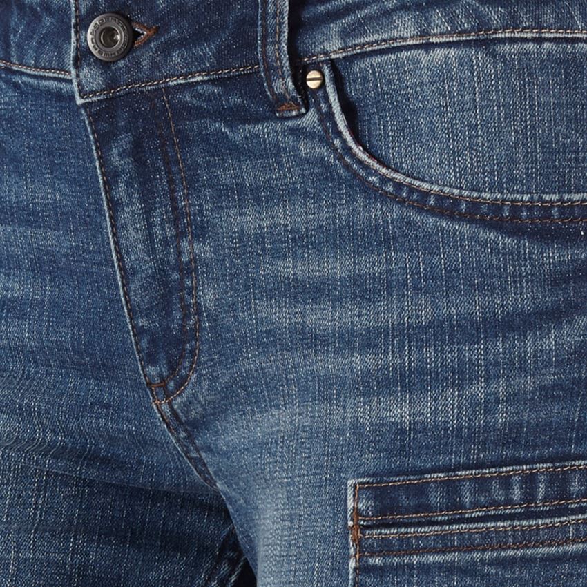 Work Trousers: e.s. 7-pocket jeans shorts, ladies' + stonewashed 2