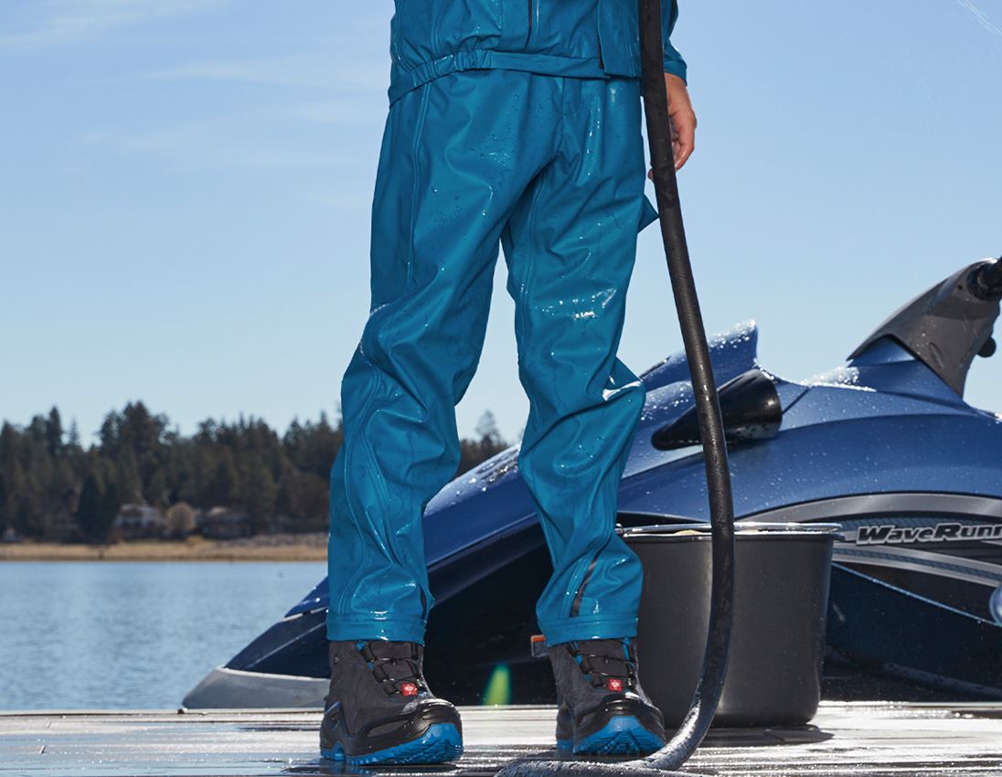 Topics: Rain trousers e.s.motion 2020 superflex,children's + atoll/navy