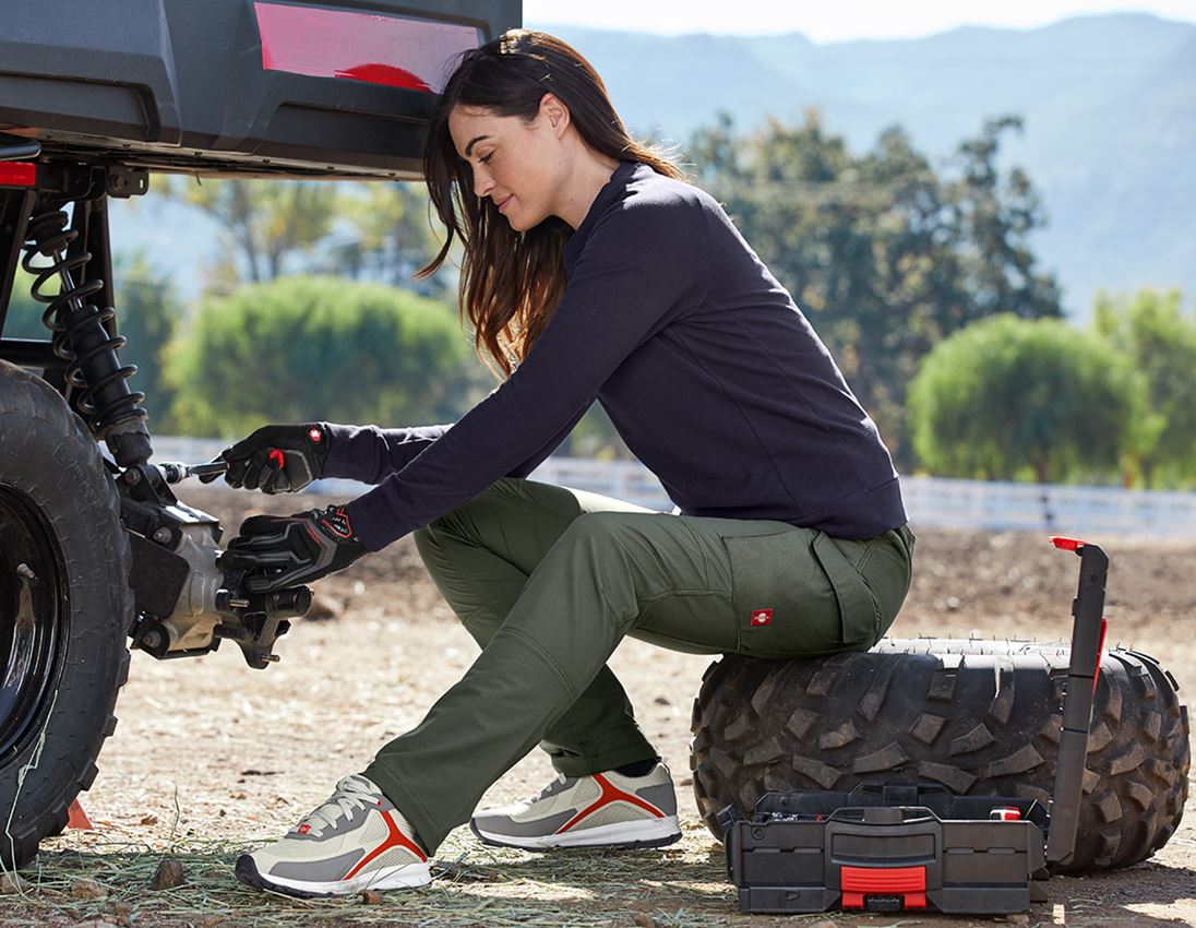 Arbejdsbukser: Funktionscargobukser e.s.dynashield solid, damer + timian 3