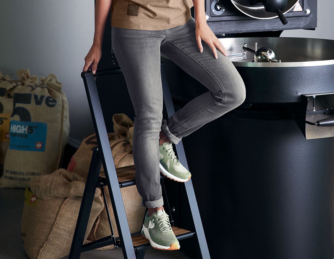 Work Trousers: e.s. 5-pocket stretch jeans, ladies' + graphitewashed 1